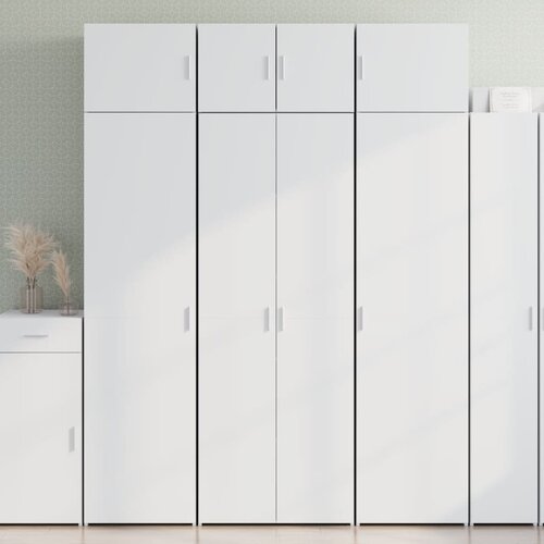 Furnova Visoka omara bela 70x42,5x185 cm inženirski les, (21954812) Slike