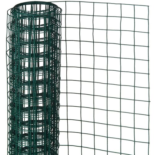 Nature žičana mreža četvrtasta 1x5 m 13 mm plastificirani čelik zelena Slike