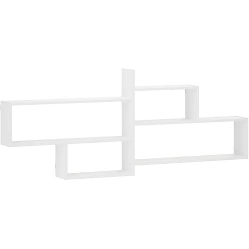 Zidna polica Bijela 168 5 x 17 x 68 cm Konstruirano drvo - Bijela 4 pregrade Slike
