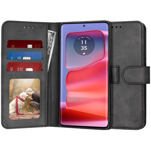 Techsuit Diary Book preklopna maska za Motorola Edge 50 Pro &ndash; crna Cijene