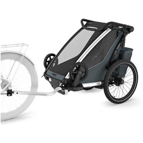 Thule &amp;scaron;portni voziček kolesarski single Chariot Cross 2 dark slate Slike