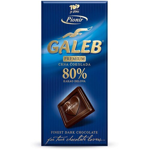 Pionir galeb premium čokolada crna 80% 100G Cene