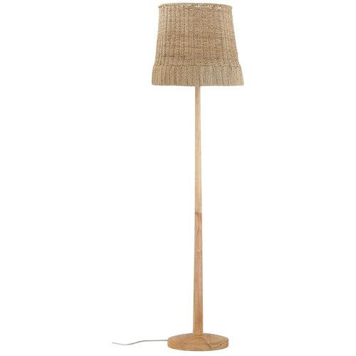 Bloomingville Stoječa svetilka v naravni barvi s senčilom iz ratana (višina 160 cm) Kakasi – Cene