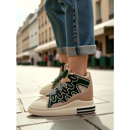 Resti High women&amp;#039;s sports shoes with hidden wedge Oblaffi Slike