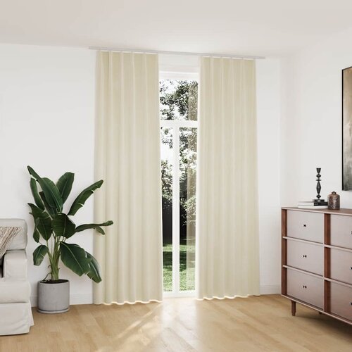  Zavjese za zamračivanje 2 kom baršunaste krem 140 x 245 cm Cene