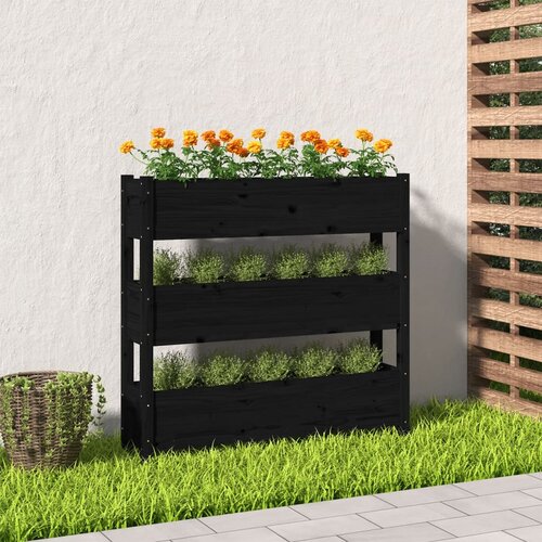 Sadilica crna 112 x 25 x 104,5 cm od masivne borovine Cijene