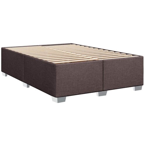  Boxspring krevet s madracem Tamno smeđa 140 x 200 cm Tkanina - Tamno smeđa 140 x 200 cm Pro&scaron;iveno gumbima Cijene