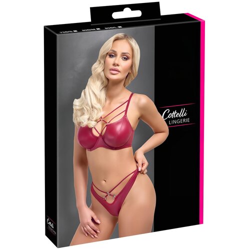 Cottelli Wet Look Set 2214237 Red 85B/L Slike
