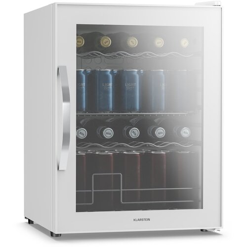 Klarstein Hladnjak za pića Beersafe sa staklenim zrcalnim vratima | 64 x 48 cm | 60 litara | 85 W | Bijela Cijene