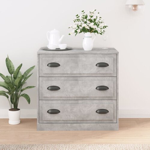  Komoda siva boja betona 70x35,5x67,5 cm od konstruiranog drva Cijene