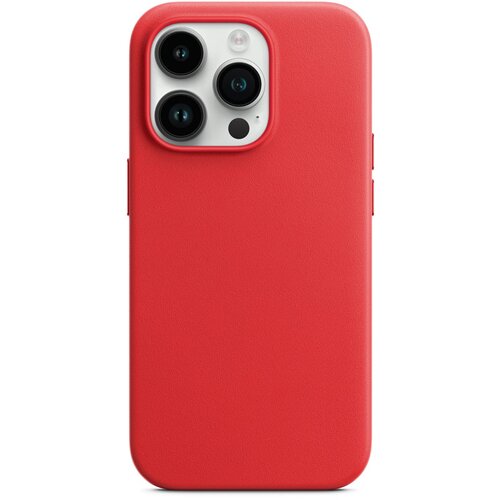 BEAUTIFUL SHINE LEATHER Maska za iPhone 14 Pro crvena Slike