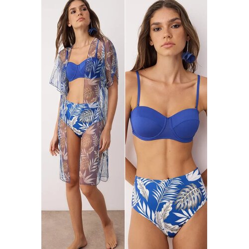 TRENDYOLMILLA Ženski set za plažu Tbess25Js00010, Plavi Slike