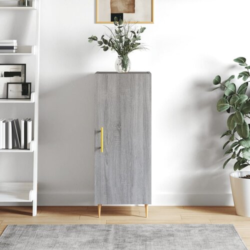 vidaXL Komoda siva sonoma 34,5x34x90 cm inženirski les Cene