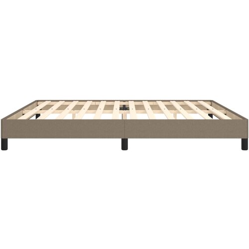  Okvir za krevet bez madraca smeđesivi 200x200 cm od tkanine Slike