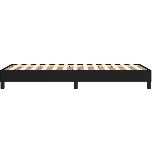  Okvir za krevet bez madraca crni 100x200 cm od tkanine Slike