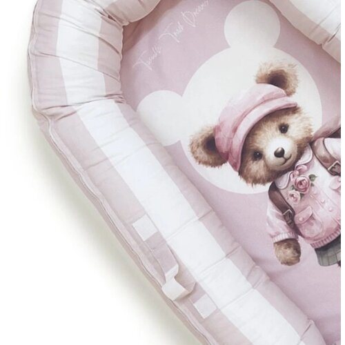 Baby Textil Textil gnezdo za bebe Teddy Roze Slike