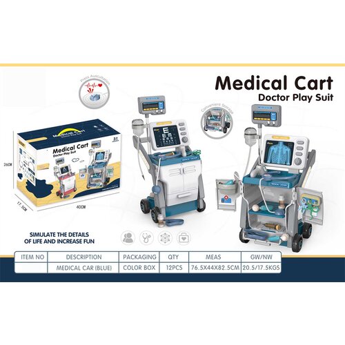  Dječji doktorski set za ECG + rekviziti - plavi Cene