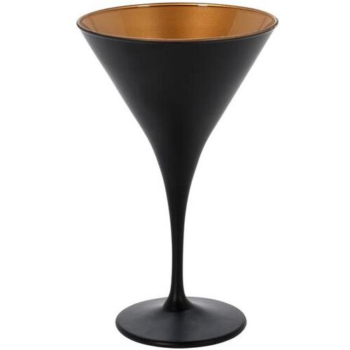 Ča&amp;scaron;e ZA KOKTEL SET 6/1 MARTINI CRNE/ZLATNE Slike