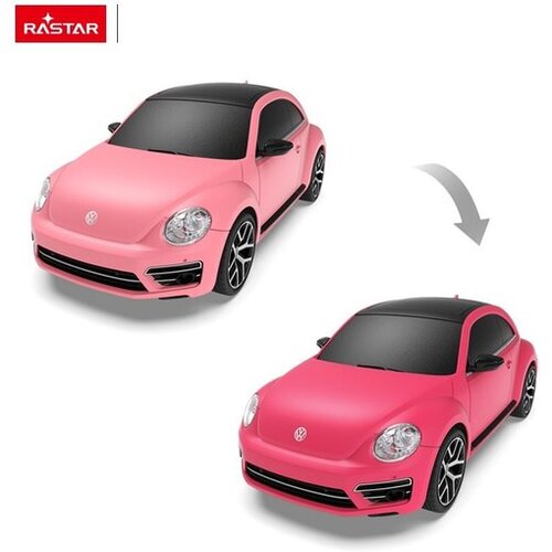 Rastar avto, ki spreminja barvo R/C 1:24 Volkswagen Beetle - UV, roza/tem Cene
