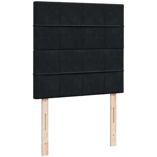 VidaXL Box spring krevet s madracem crni 80 x 200 cm bar&amp;scaron;unasti Slike