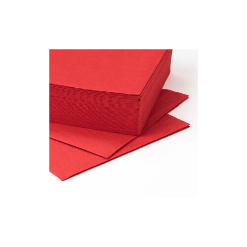 Jednoslojna salveta 33x33cm &ndash; crvena boja &ndash; 100/1 Cijene
