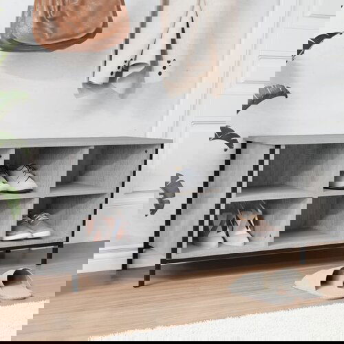 VidaXL Ormarić za cipele boja hrasta 100x35x50 cm konstruirano drvo Slike