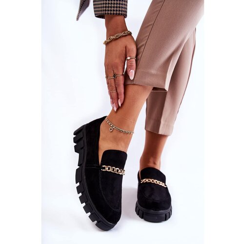 Kesi Suede Shoes With Chain Black Anne Slike