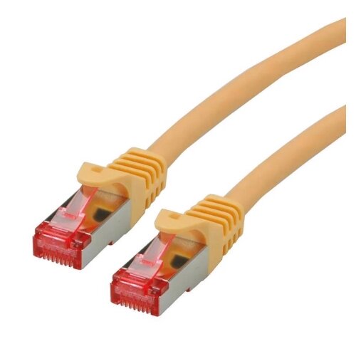 Secomp Roline S/FTP (PiMF) PatchCord Cat6A/CompLv, LSOH, žuta, 0.5m Cene