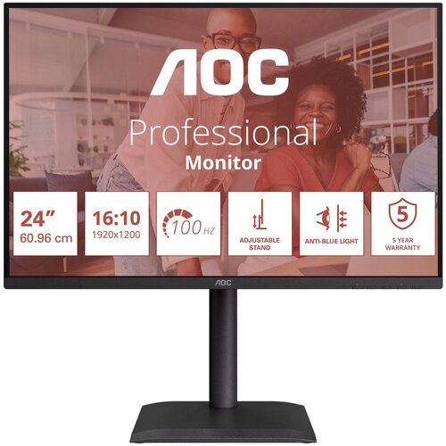AOC E4 X24E4U computer monitor 61 cm (24) 1920 x 1200 pixels Full HD LED Black Cijene