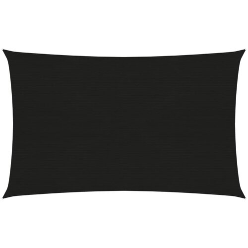 vidaXL Senčno jadro 160 g/m² črno 2x4,5 m HDPE, (20729406) Cene
