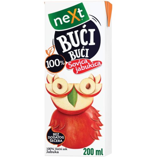 Next bući bući sovica jabukica 100% voćni sok jabuka 200ml tetra brik Cene