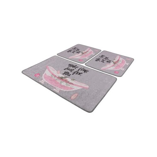  Make time djt multicolor bathmat set (3 pieces) Slike