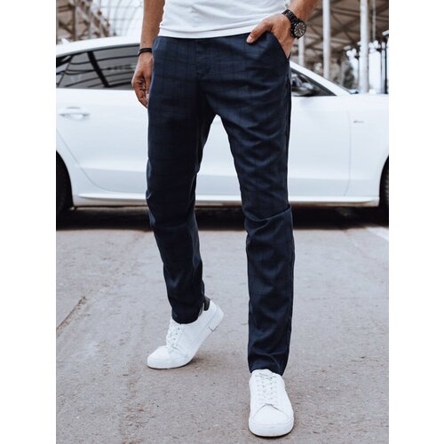 DStreet Spodnie męskie casual ciemnogranatowe Slike