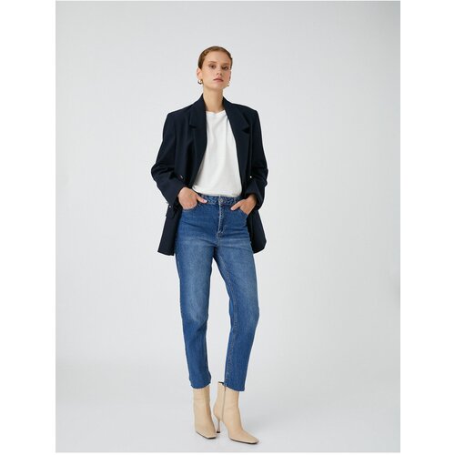 Koton High Waisted Jeans Slightly Slim Fit - Mom Slim Jeans Slike