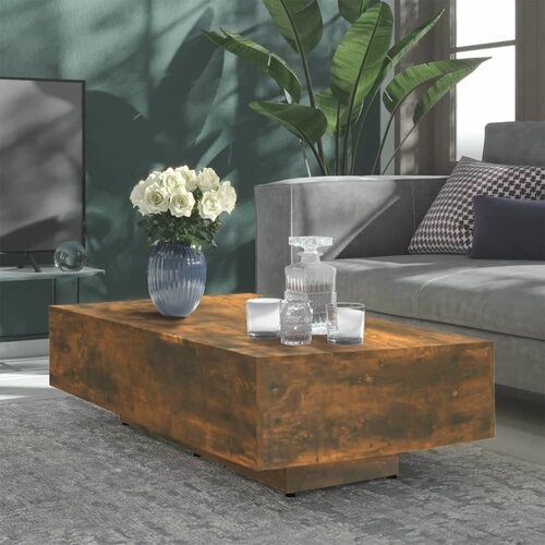 Furnova Klubska mizica dimljeni hrast 100x49,5x31 cm inženirski les, (21913368) Slike
