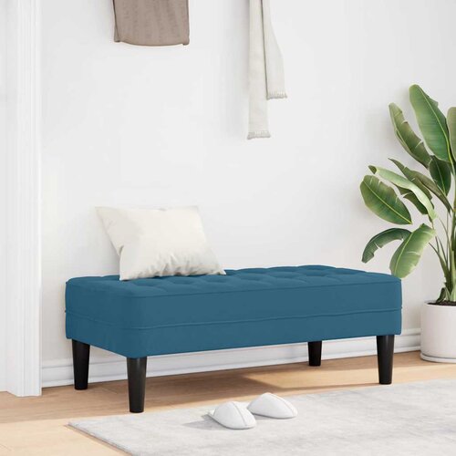  Klupa s jastukom Plava 113 x 57 x 39 cm Bar&amp;scaron;un Slike
