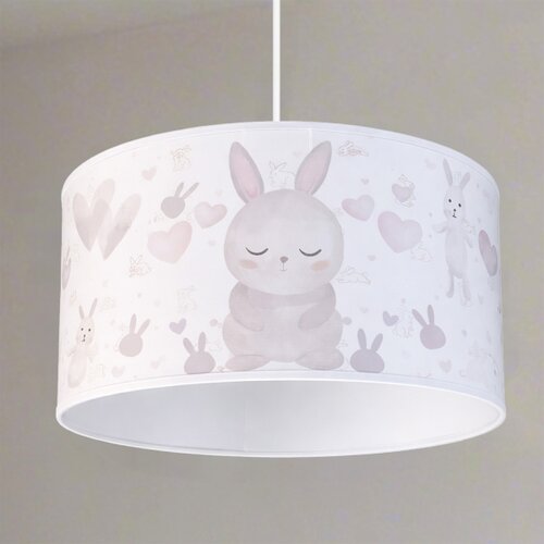  Brilagi - LED dečiji luster na sajli BOBO 1xE27/10W/230V prečnik 35 cm bela/zečići Slike