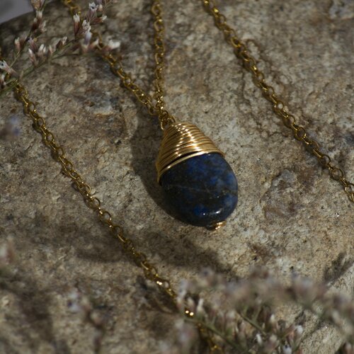 Epic Fantasy Shop Lapis Lazuli sa pozlatom ogrlica Cene