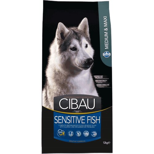 Cibau Hrana za osetljive pse Medium & Maxi Sensitive, Riba - 12 kg Cene