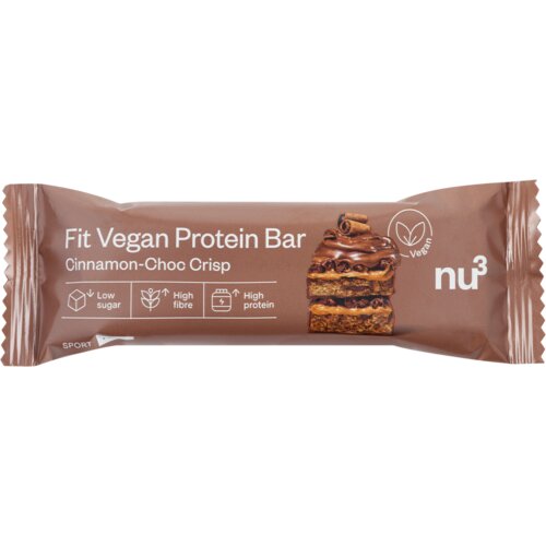 Nu3 Fit Vegan Protein Bar - Cinnamon choc crisp Slike