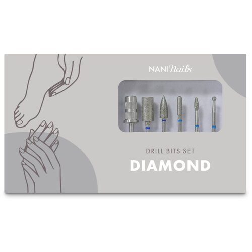 NANI Nails Diamond brusni valjci 1 kom Slike