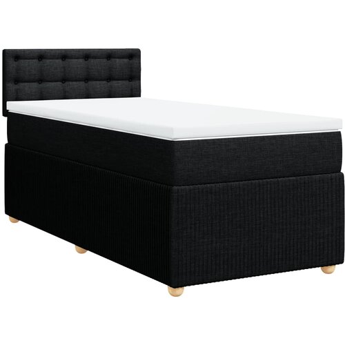 Maison Chic Box spring postelja - Vzmetna postelja z vzmetnico črna 100x200 cm blago SL17567, (21883551) Cene