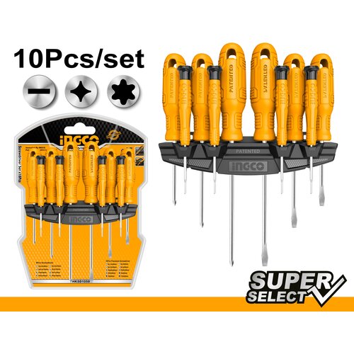 Ingco Odvijači set 10kom 6+4 precizna Cene