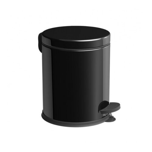 VINOKS Kanta za otpatke sa pedalom metal CRNA 5 lit (visina 265mm, prečnik 210mm) ( K341 ) Cene