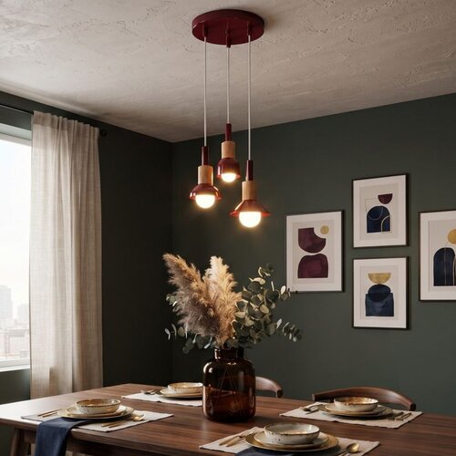 Opviq luster Elwood 20803-SET-30-B, 3 × E27, bordo Cene