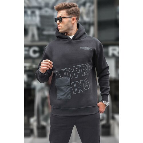 Madmext Sweatshirt - Black - Regular fit Slike