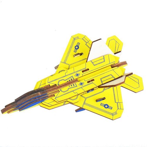 CarolijaShop 3d drvena slagalica-Žuti f-22 raptor Cene