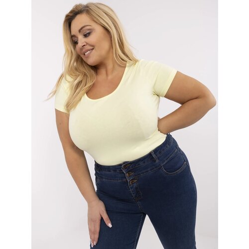 RELEVANCE T-shirt-RV-TS-A556.03-light yellow Cene