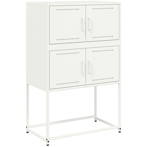 Maison Chic Komoda - Predalnik bela 68,5x38,5x107 cm jeklo, (21715957) Cene