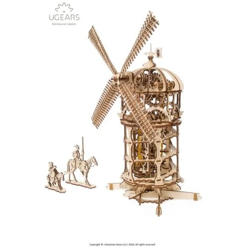 UGEARS 3d eko mehanička puzzla - VETRENJAČA ( 1155) Slike